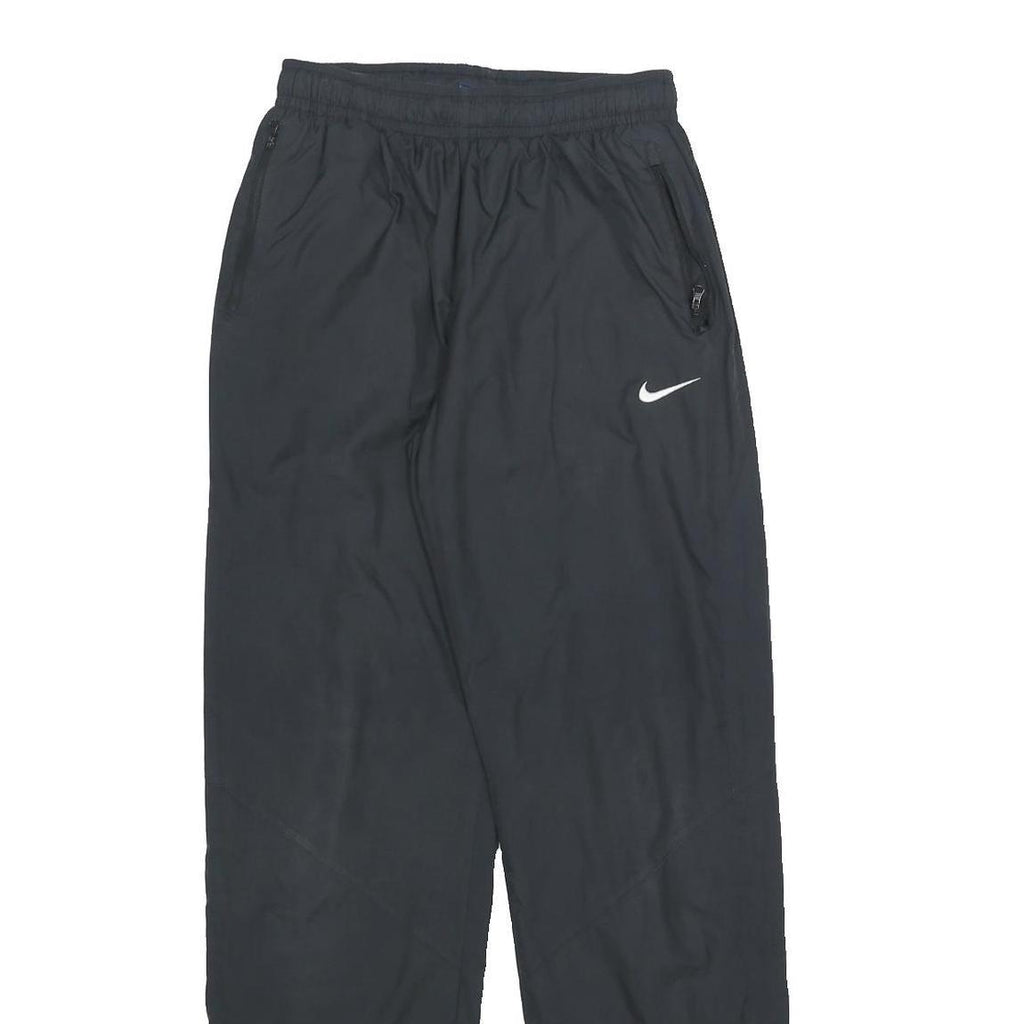 NIKE Mens Joggers Black Slim Straight S W25 L31 Zip Pocket Sports Training