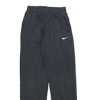 NIKE Mens Joggers Black Slim Straight S W25 L31 Zip Pocket Sports Training