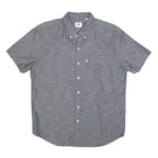 LEVI'S Mens Blue Shirt M Cotton Blend Button Down Short Sleeve Casual