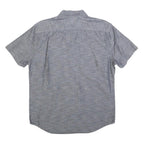 LEVI'S Mens Blue Shirt M Cotton Blend Button Down Short Sleeve Casual