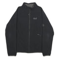 JACK WOLFSKIN Womens Black Outdoor Jacket 2XL Zip Plain Functional Comfort