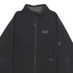 JACK WOLFSKIN Womens Black Outdoor Jacket 2XL Zip Plain Functional Comfort