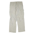 DICKIES Mens Regular Fit Beige Cargo Trousers W34 L32 Cotton Blend Zip Pocket