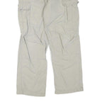 DICKIES Mens Regular Fit Beige Cargo Trousers W34 L32 Cotton Blend Zip Pocket