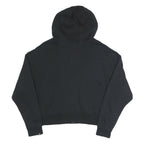 NIKE Womens Black Full Zip Hoodie M Cotton Blend Casual Sportswear