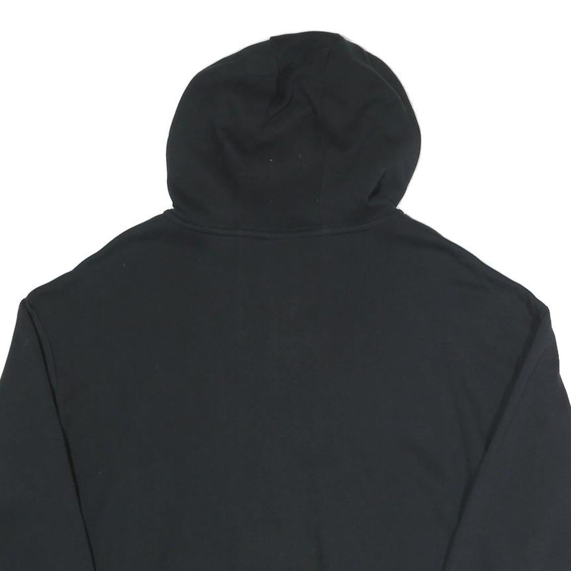 NIKE Womens Black Full Zip Hoodie M Cotton Blend Casual Sportswear