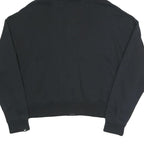 NIKE Womens Black Full Zip Hoodie M Cotton Blend Casual Sportswear