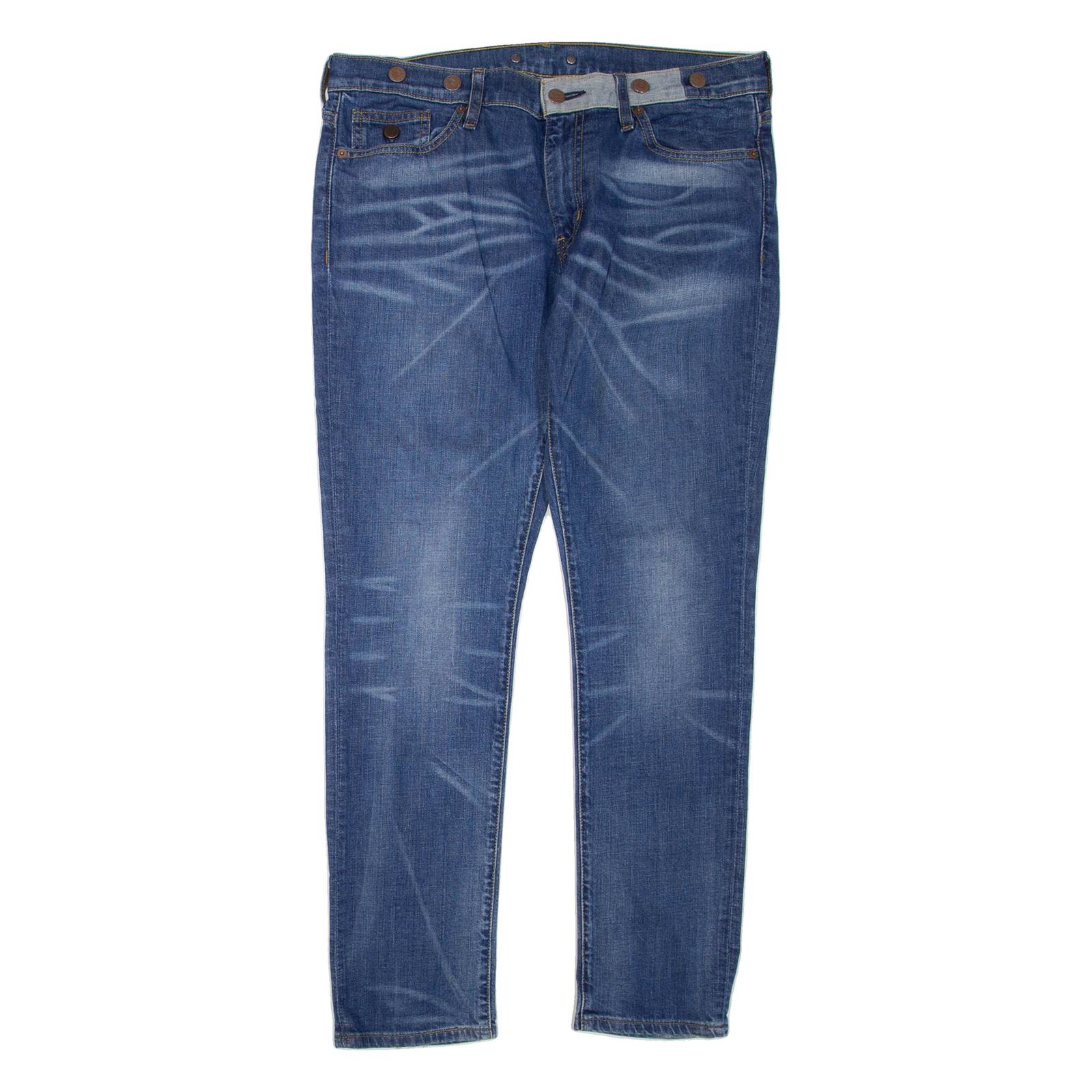 LEVI'S 501 Jeans Womens Blue Regular Straight Stone Wash W36 L30