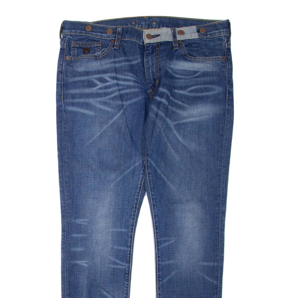 LEVI'S 501 Jeans Womens Blue Regular Straight Stone Wash W36 L30
