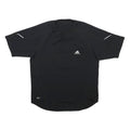 ADIDAS Mens Black Polyester T-Shirt L Short Sleeve Crew Neck Sports Gym Top