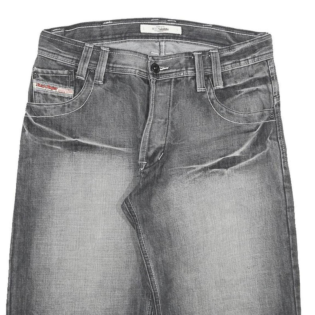 BUCK ROJER Mens Cotton Blend Grey Casual Denim Shorts XL W34