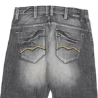 BUCK ROJER Mens Cotton Blend Grey Casual Denim Shorts XL W34