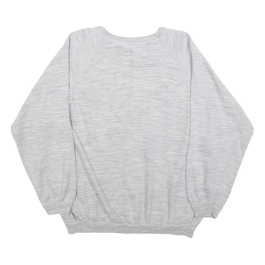 Womens Grey Trophy Cotton Blend Crew Neck Sweatshirt L Casual Pullover