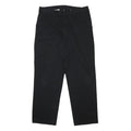 DICKIES Mens Black Cotton Blend Regular Fit Straight Trousers W36 L31 Workwear