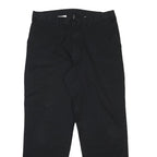 DICKIES Mens Black Cotton Blend Regular Fit Straight Trousers W36 L31 Workwear