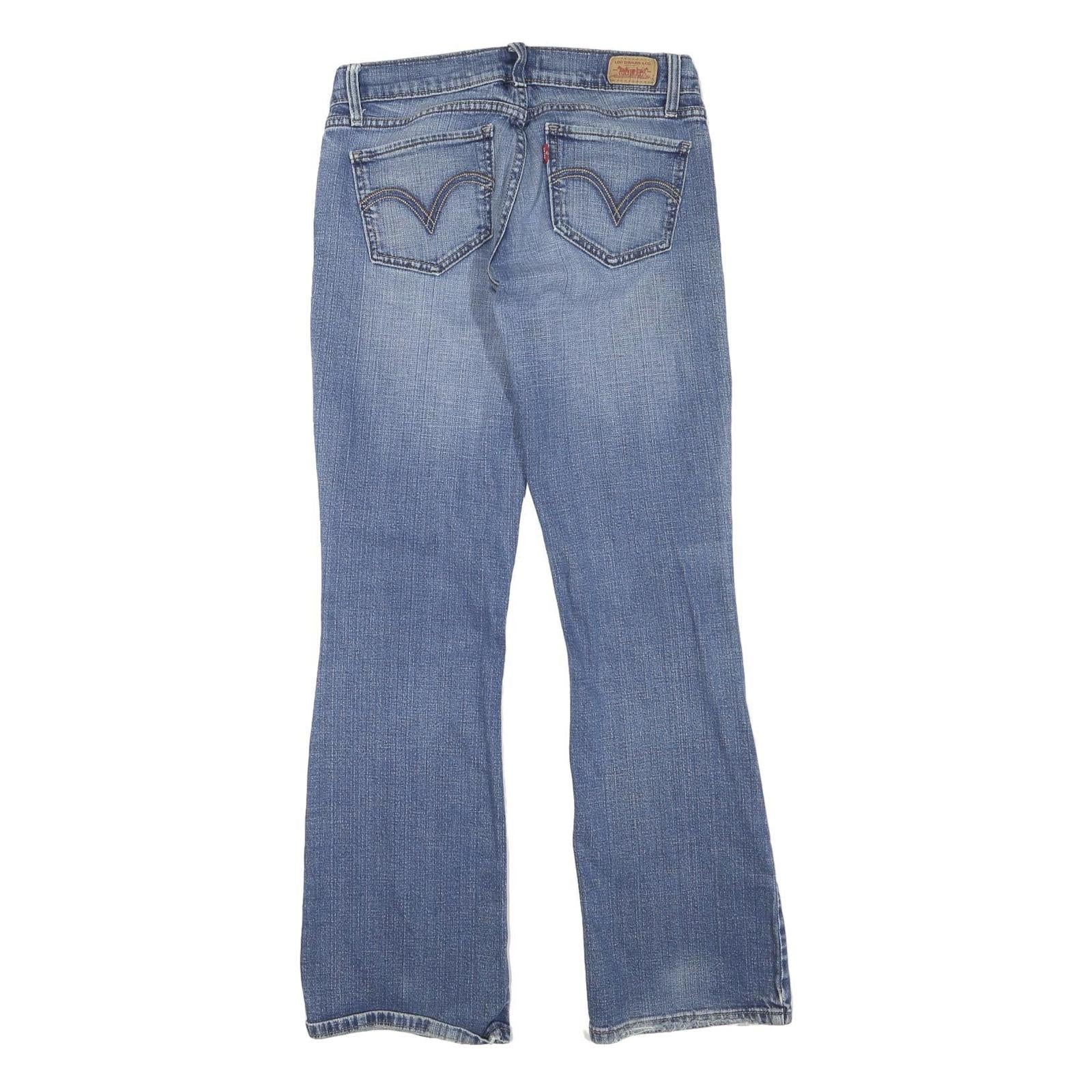 LEVI'S 524 Womens Jeans Blue Regular Bootcut Denim Medium W28 L30 Stylish Casual