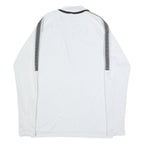 NIKE Mens White Paris Saint Germain 1/4 Zip Sweatshirt S Athletic Sportswear