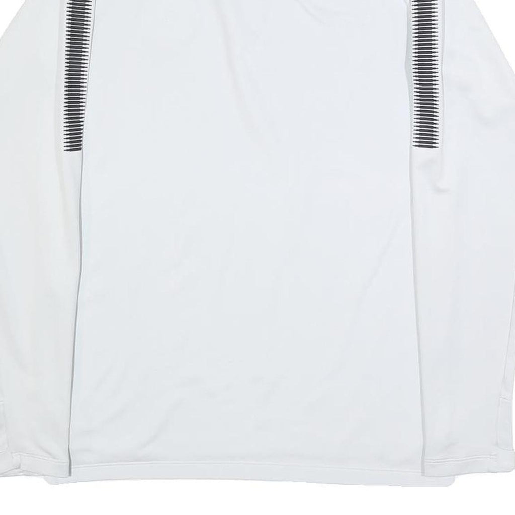 NIKE Mens White Paris Saint Germain 1/4 Zip Sweatshirt S Athletic Sportswear