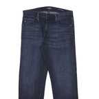 CHAPS Mens Slim Blue Slim Straight Denim Dark W32 L28 Zip Jeans Casual Wear