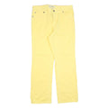 TOMMY HILFIGER Womens Jeans Yellow Regular Straight Denim W32 L30 Casual Cotton
