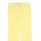 TOMMY HILFIGER Womens Jeans Yellow Regular Straight Denim W32 L30 Casual Cotton