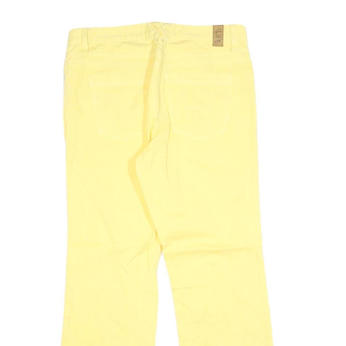 TOMMY HILFIGER Womens Jeans Yellow Regular Straight Denim W32 L30 Casual Cotton