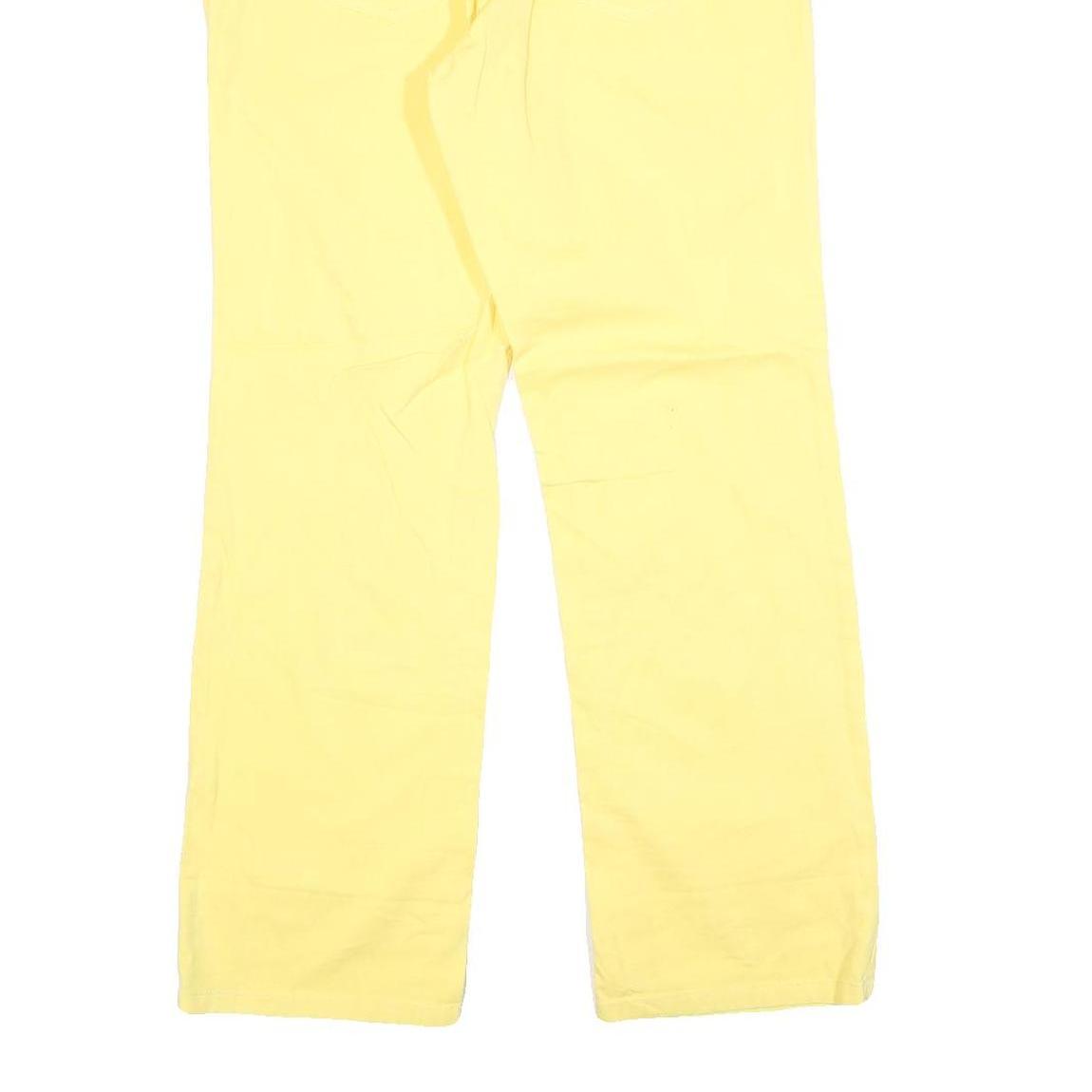 TOMMY HILFIGER Womens Jeans Yellow Regular Straight Denim W32 L30 Casual Cotton