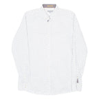 TED BAKER Mens Shirt White Diamond Long Sleeve M