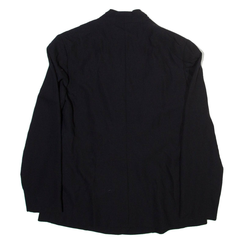 GLAMER Womens Wrap Blouse Black V-Neck Long Sleeve Viscose M