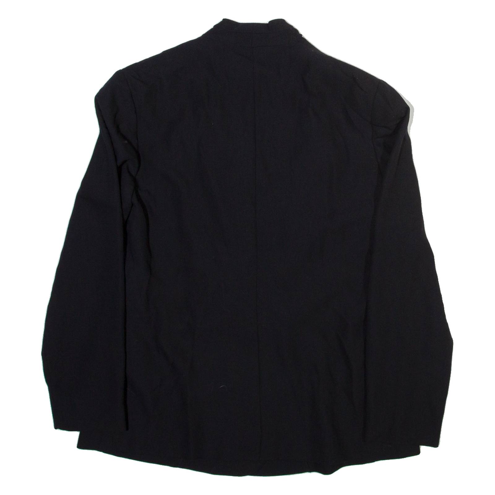 GLAMER Womens Wrap Blouse Black V-Neck Long Sleeve Viscose M