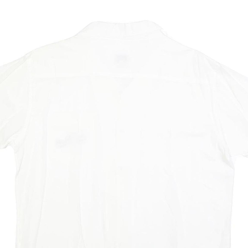 BAOBAB Mens White Cotton Shirt M St Barth Fiji Button Pocket Casual Summer