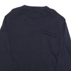TOMMY HILFIGER Mens Navy Blue Classic Jumper Crew Neck Basic Knit XL Cotton