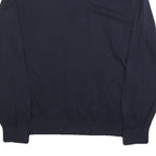 TOMMY HILFIGER Mens Navy Blue Classic Jumper Crew Neck Basic Knit XL Cotton