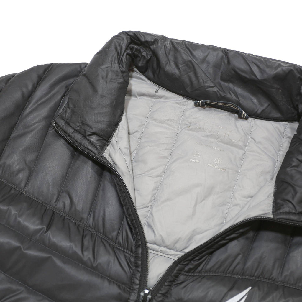 NAUTICA Womens Black Jacket S Polyester Blend Quilted Lightweight Zip Pocket