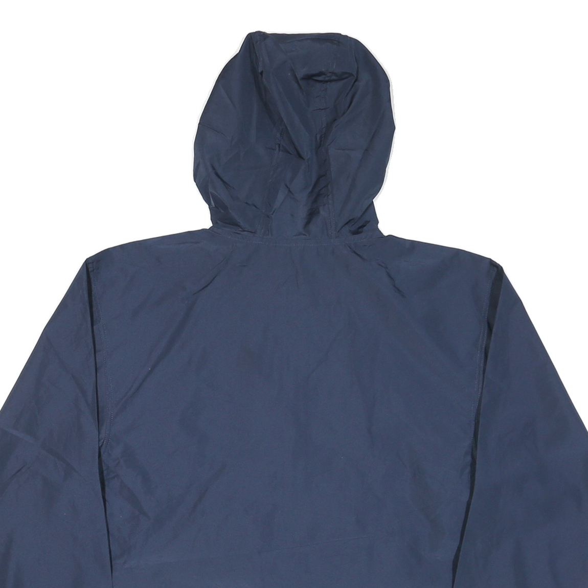 CHAMPION Mens Navy Blue College Jacket S Polyester Blend Plain Hooded Zip