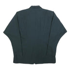 HUG AMCO Womens Black Wool Zip Jacket M Classic Plain Stylish Comfortable