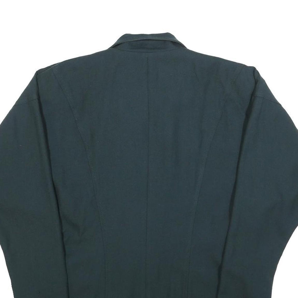 HUG AMCO Womens Black Wool Zip Jacket M Classic Plain Stylish Comfortable