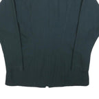 HUG AMCO Womens Black Wool Zip Jacket M Classic Plain Stylish Comfortable