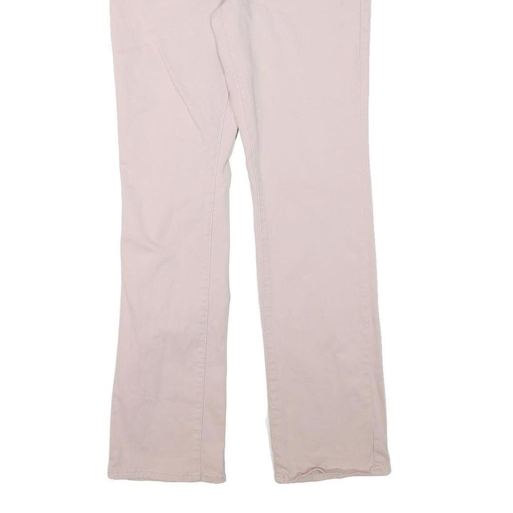 LEVI'S Womens Cotton Blend Pink Regular Straight Trousers W28 L30 Casual Wear