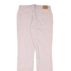 LEVI'S Womens Cotton Blend Pink Regular Straight Trousers W28 L30 Casual Wear