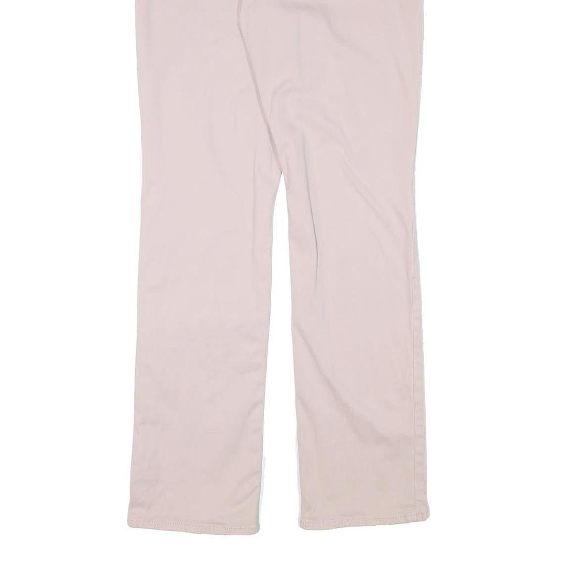 LEVI'S Womens Cotton Blend Pink Regular Straight Trousers W28 L30 Casual Wear