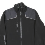 HELLY HANSEN Mens Black & Grey Zip Jacket S Polyester Blend Outdoor Casual