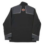 HELLY HANSEN Mens Black & Grey Zip Jacket S Polyester Blend Outdoor Casual