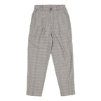 WORTHINGTON Womens Regular Grey Check Trousers W26 L27 Zip Closure Plain Pattern