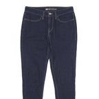 LEVI'S Legging Womens Jeans Blue Slim Skinny Denim W27 L32 Zip Cotton Blend