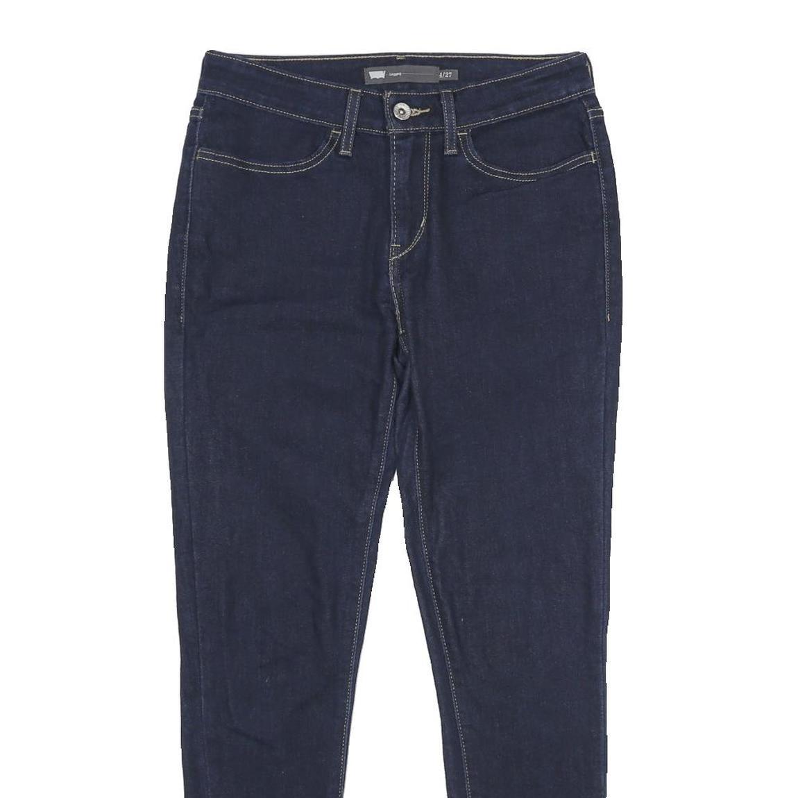 LEVI'S Legging Womens Jeans Blue Slim Skinny Denim W27 L32 Zip Cotton Blend