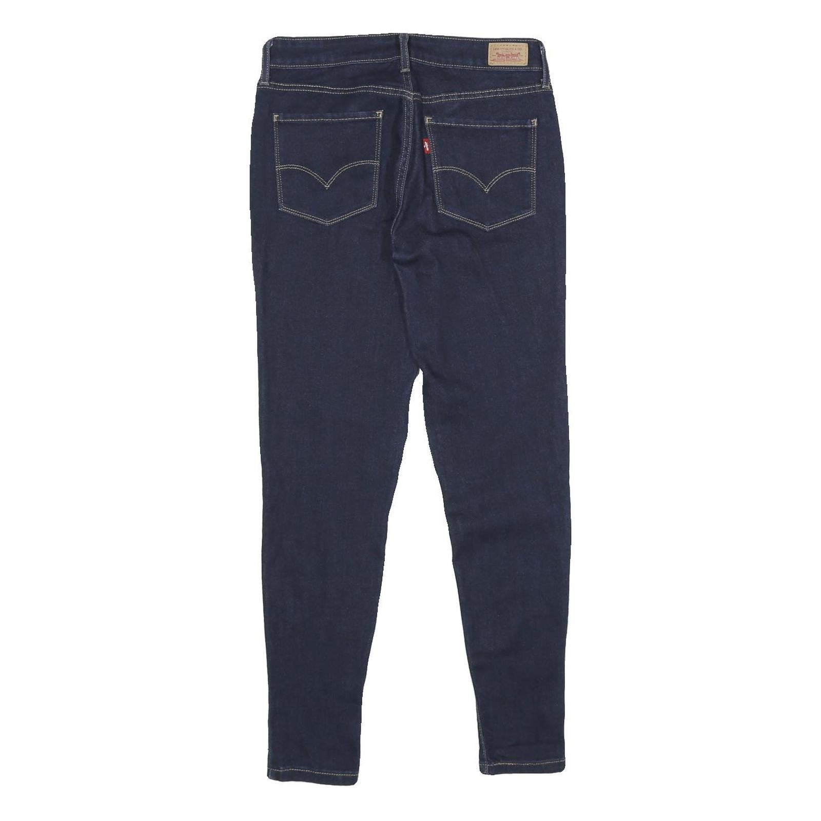 LEVI'S Legging Womens Jeans Blue Slim Skinny Denim W27 L32 Zip Cotton Blend