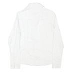 CAMOMILLA Mens White Cotton Blend Shirt XS Classic Button Front Casual