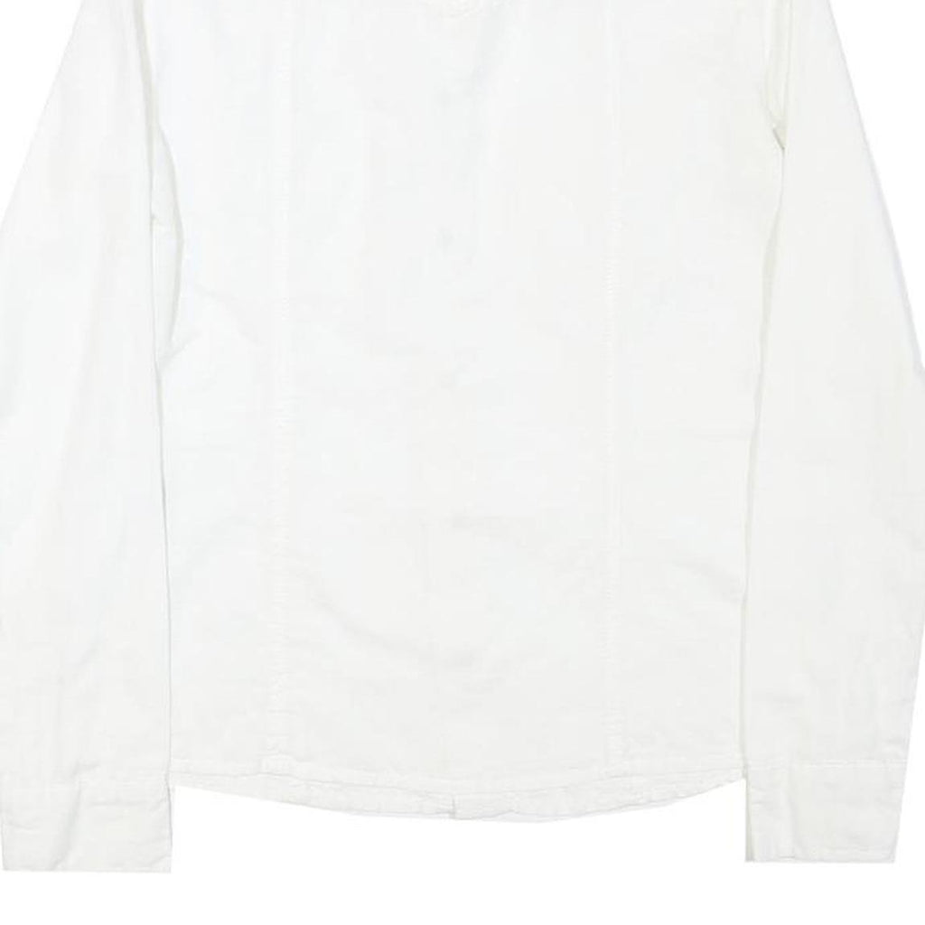 CAMOMILLA Mens White Cotton Blend Shirt XS Classic Button Front Casual