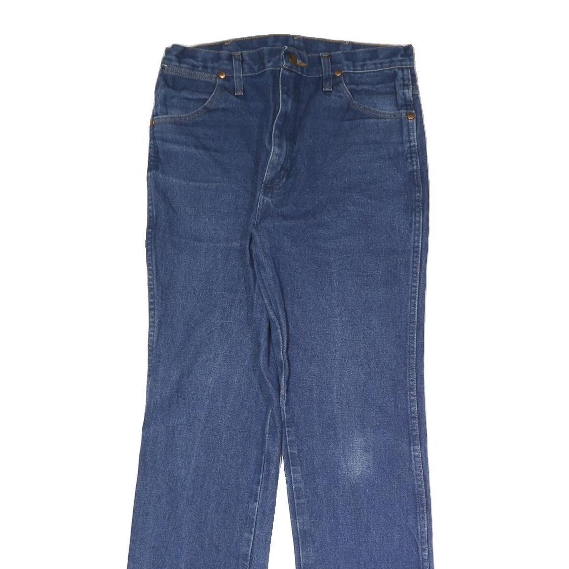 WRANGLER Mens Blue Regular Fit Straight Leg Denim Jeans W28 L30 Classic Zip